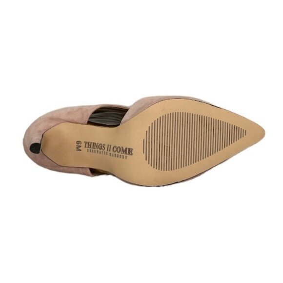 THINGS II COME JELYN Luxurious Dress Shooties Stiletto Heels Boots Soft Pink - Picture 6 of 7